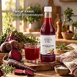 5' Li Pancar Kvass - Kırmızı Pancar + Şalgam + Mor Havuç Lakto Fermente İçecek 330 ml - 5