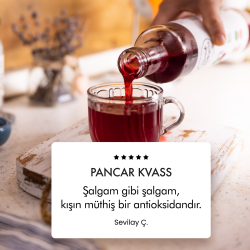 Pancar Kvass - Kırmızı Pancar + Şalgam + Mor Havuç Lakto Fermente İçecek 330 ml - 5