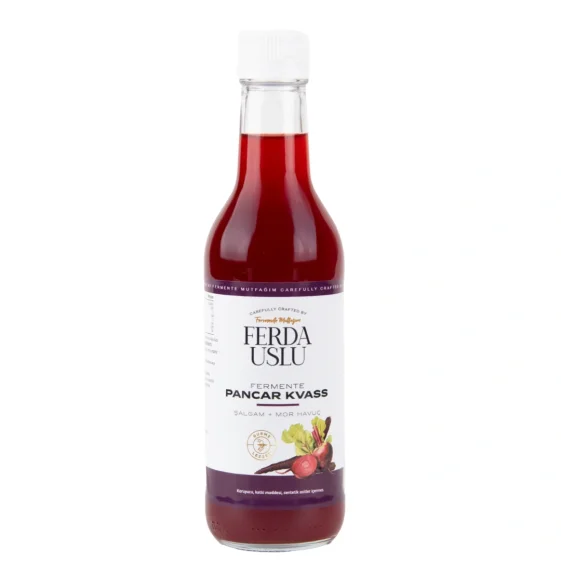 Pancar Kvass - Kırmızı Pancar + Şalgam + Mor Havuç Lakto Fermente İçecek 330 ml - 1