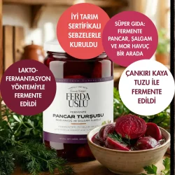 Pancar Kvass Taneli - Kırmızı Pancar + Şalgam + Mor Havuç Lakto Fermente 600 ML - 3